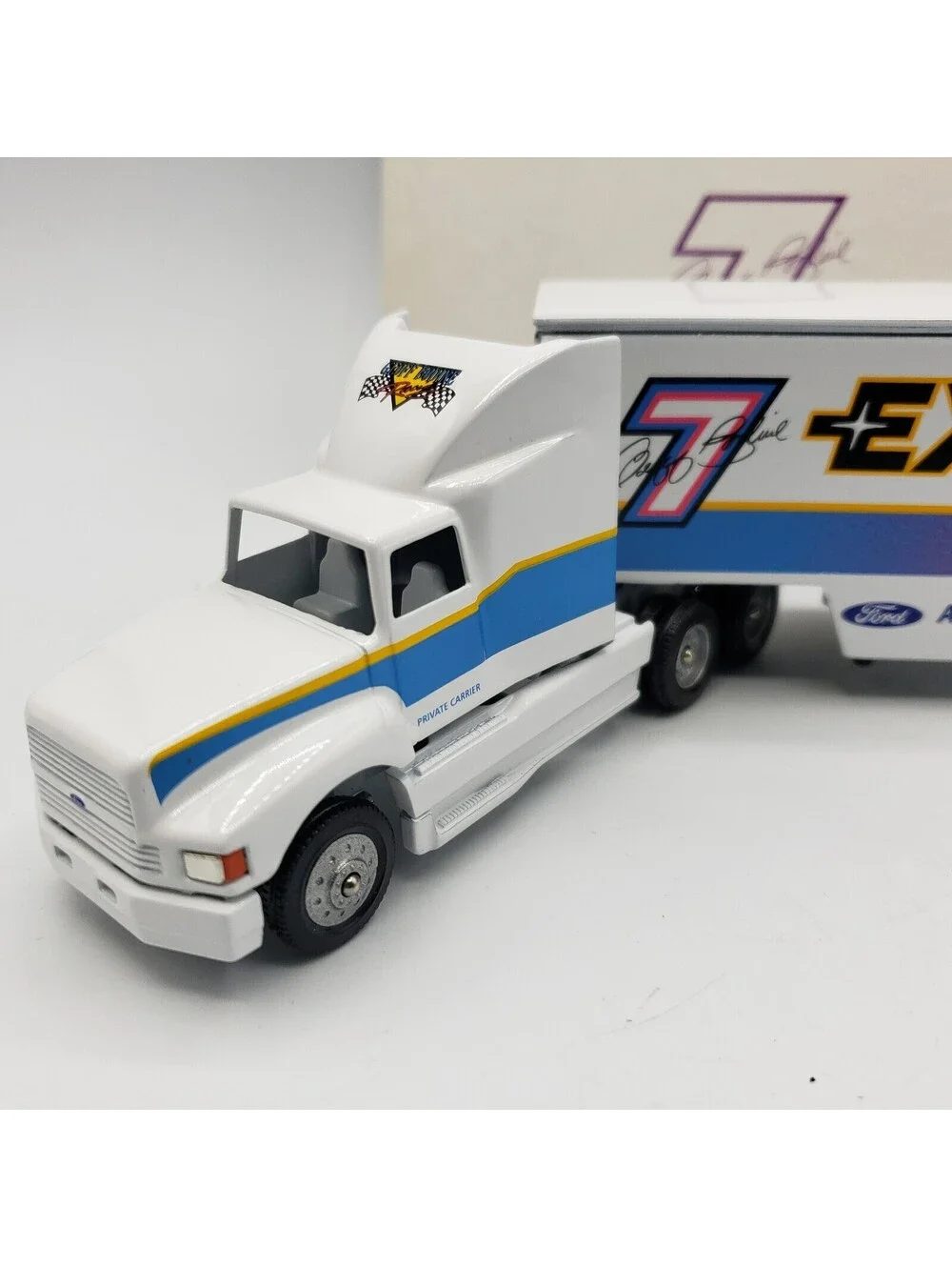 VTG Winross Die Cast Trucks NIB Geoff Bodine Exide Hauler Batteries Racing